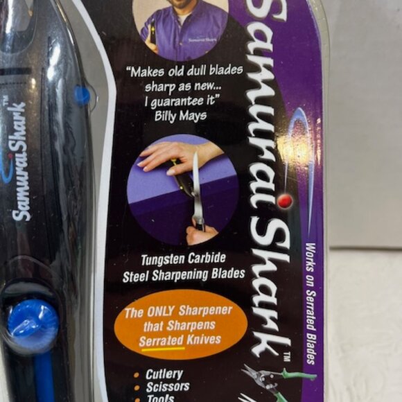 Samurai Shark Tungsten Steel Knife Blade Tool Sharpener Sharpens Everything - Picture 6 of 9